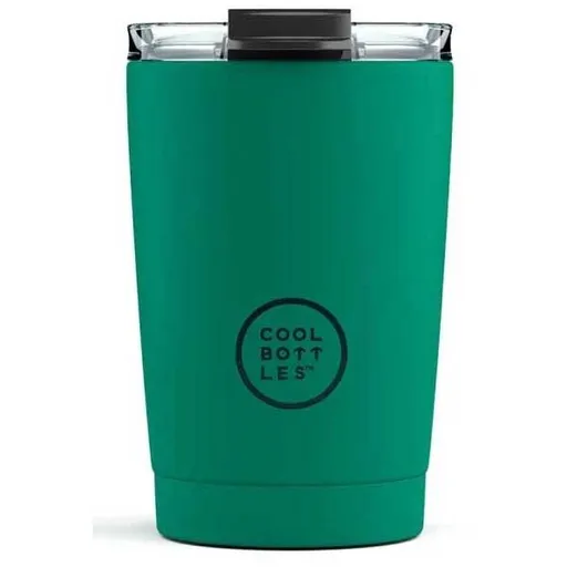 COOL BOTTLES TERMO 330 ML Nerezový termo hrnek, zelená, velikost 330 ML