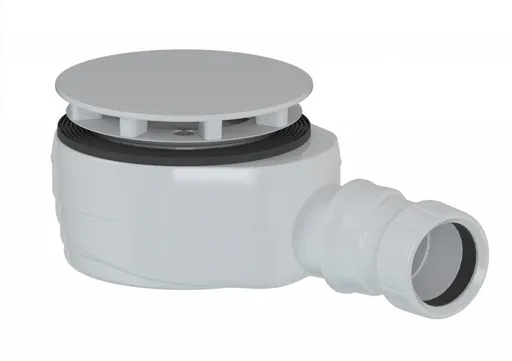 POLYSAN Vaničkový sifon, průměr 90, DN40, nízký, krytka bílá 17916W