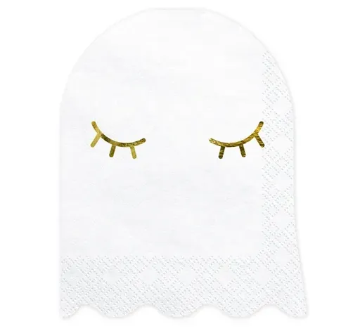 PartyDeco Ubrousky - Halloween Duch 11 x 14 cm