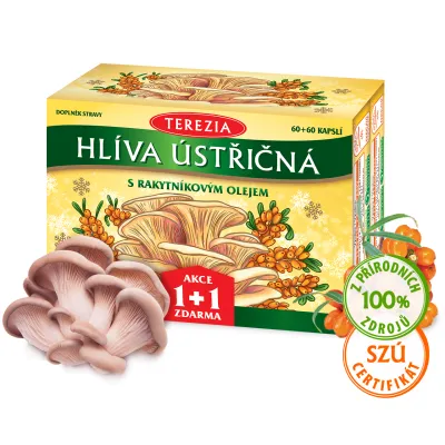 Hlíva ústřičná s rakytníkovým olejem – Limitovaná edice