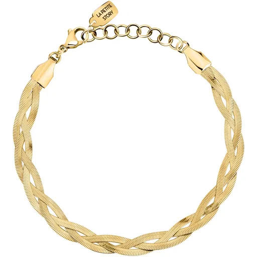 La Petite Story Trojitý pozlacený náramek Hádek Friendship LPS05ARR124