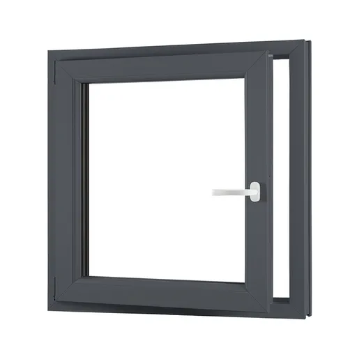 Jednokřídlé plastové sklepní okno OLIMPIA 60 AD, levé