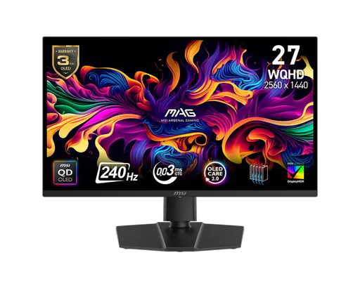 MSI MAG 271QP QD-OLED X24 gaming monitor 26,5