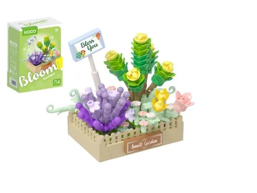 Stavebnice mini KOCO Květinové aranžmá sukulentů 232ks