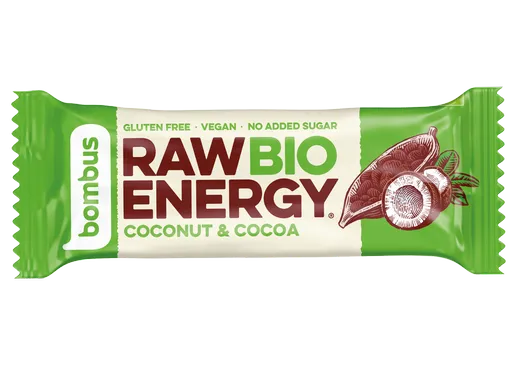 Bombus Raw Energy Tyčinka Cocoa + coconut 50 g