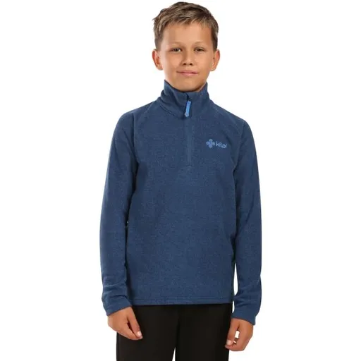 KILPI ALMERI Dětská fleecová mikina, tmavě modrá, velikost