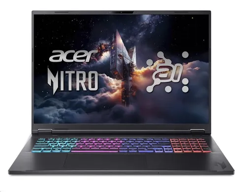 ACER NTB Nitro 18 AI (AN18-61-R3KG), AI 9 365, 18" 2560x1600, 32GB, 1TB SSD, RTX 5060, W11 Home, Obsidian Black