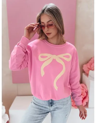 Dámská mikina one size oversize SOFTTIE růžová