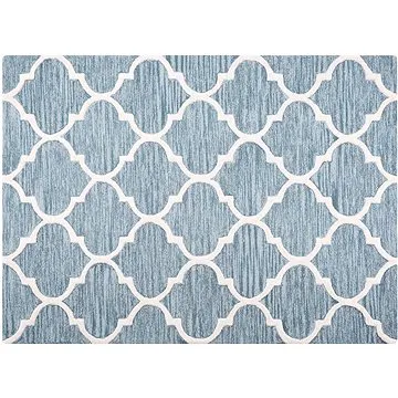 Světle modrý bavlněný koberec 160x230 cm YALOVA, 57829 (beliani_57829)