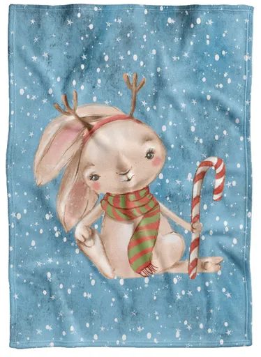 Deka Vánoční zajíček (Podšití beránkem: NE)