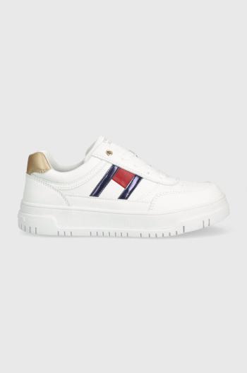 Dětské sneakers boty Tommy Hilfiger bílá barva