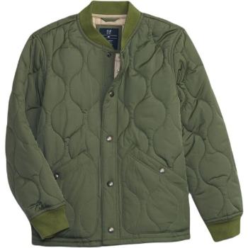 GAP QUILTED Chlapecká bunda, khaki, velikost