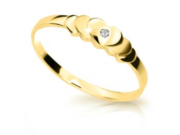 Cutie Jewellery Půvabný prsten ze žlutého zlata Z6813-1876-10-X-1 59 mm