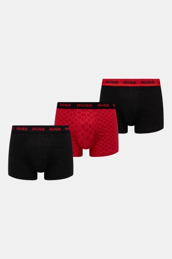 Boxerky HUGO 3-pack pánské, černá barva, 50532559