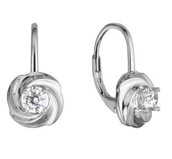 Evolution Group - Pavona Módní stříbrné náušnice se zirkonem 11507.1 crystal