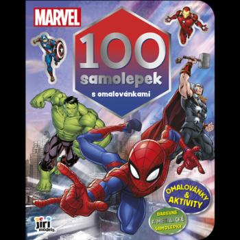 100 samolepek s omalovánkami Marvel