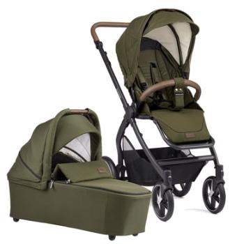 GESSLEIN Kočárek FX4 Soft+ Style Carrycot set zelený