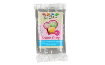 Šedý rolovaný fondant Stone Grey (barevný fondán) 250 g - FunCakes