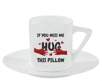 Espresso hrnek s podšálkem 100ml Hug this pillow