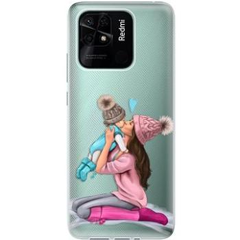 iSaprio Kissing Mom pro Brunette and Boy pro Xiaomi Redmi 10C (kmbruboy-TPU3-Rmi10c)