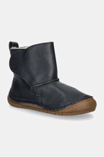 Dětské kožené zimní boty Froddo PAIX UP WINTER BOOTS modrá barva, G2160082