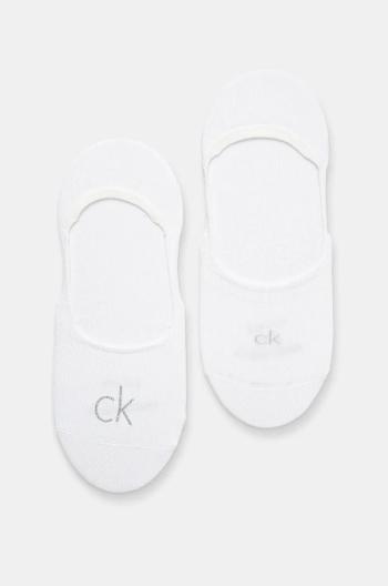 Ponožky Calvin Klein 2-pack dámské, bílá barva, 701228800