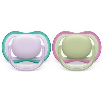 Philips Avent Ultra Air 0-6 m dudlík Girl 2 ks