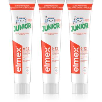 Elmex Junior 6-12 Years zubní pasta pro děti 3x75 ml