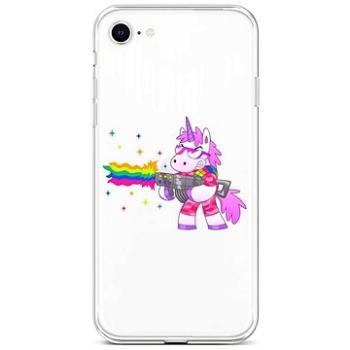 TopQ Kryt iPhone SE 2022 silikon Rainbow Gun 74027 (Sun-74027)