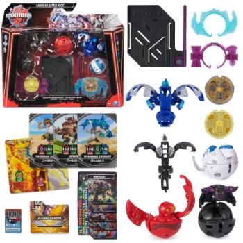 Bakugan 5 balení speciální útok s6 - Hammerhead, Titanium Dragonoid, Nillious