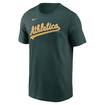 Nike T-shirt Men's Fuse Wordmark Cotton Tee Oakland Athletics pro green - XL