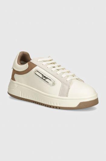 Sneakers boty Emporio Armani béžová barva, X3X024 XR222 C680