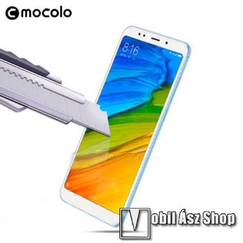 MOCOLO előlap védő karcálló edzett üveg, TELJES KIJELZŐT VÉDI - FEHÉR - 0,33mm, arc edge - XIAOMI Redmi 5 - GYÁRI