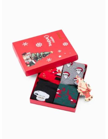 Pánské ponožky X-mas box U436 mix 4-pack