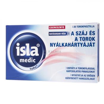 Isla-Medic Hydro+ szopogató tabletta cseresznye ízben 20 db