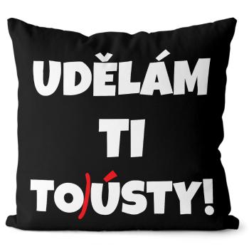 Polštář Udělám ti tousty (Velikost: 55 x 55 cm)