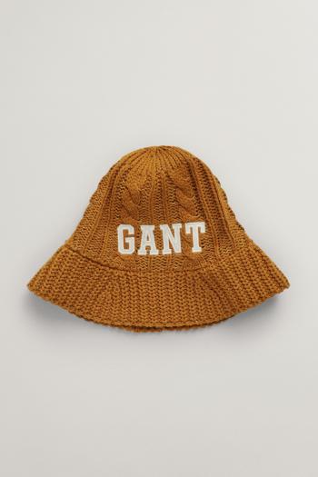 KLOBOUK GANT KNITTED BELL HAT CINNAMON BROWN