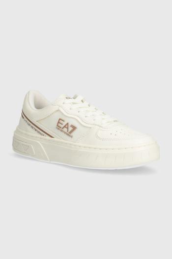 Sneakers boty EA7 Emporio Armani béžová barva