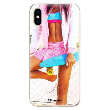 Odolné silikonové pouzdro iSaprio - Skate girl 01 - iPhone XS