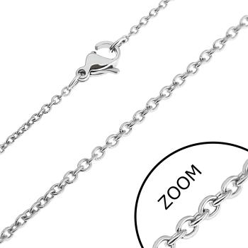 Retiazka z ocele - kolmo schytené okrúhle očká - Rozmer: 1,5 x 460 mm