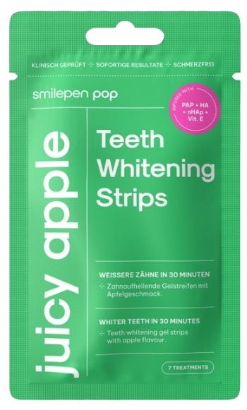 Smilepen Pop "Juicy Apple" Whitening Strips, sada bělicích pásek na zuby (7x2)