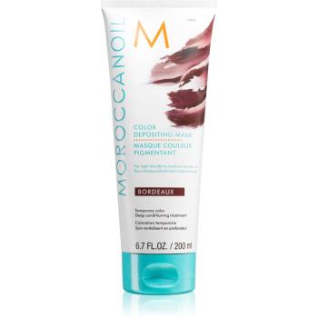 Moroccanoil Color Depositing jemná vyživující maska bez permanentních barevných pigmentů Bordeaux 200 ml