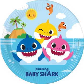 Procos Kvalitní kompostovatelné talíře - Baby Shark 8 ks