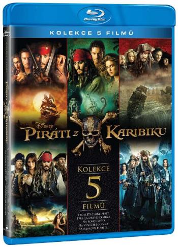 Piráti z Karibiku KOMPLET 1-5 (5 BLU-RAY)