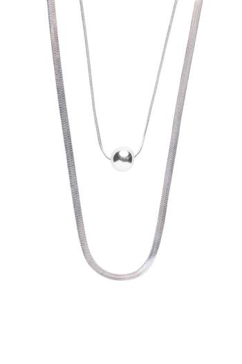 Marc Malone Módní ocelový náhrdelník Luna Silver Necklace MCN250257S