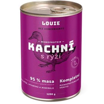 Louie Kompletní krmivo - kachní (95 %) s rýží (5 %) 1200 g (8595174345566)