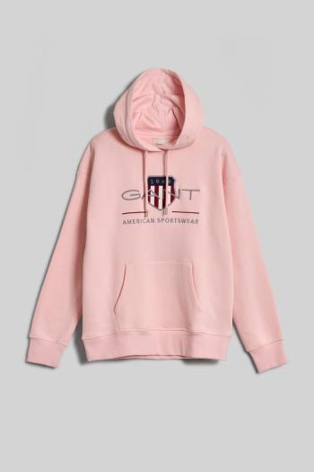 MIKINA GANT REL ARCHIVE SHIELD HOODIE FADED PINK