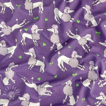 Úplet Glitter poodles lavender