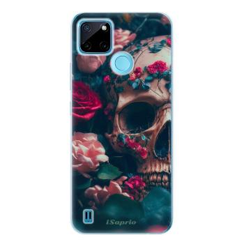 Odolné silikonové pouzdro iSaprio - Skull in Roses - Realme C21Y / C25Y