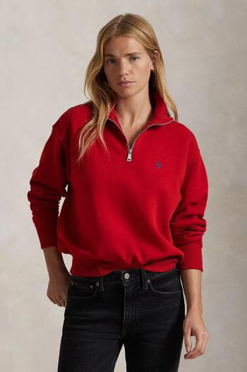 Mikina Polo Ralph Lauren dámská, červená barva, hladká, 211851659